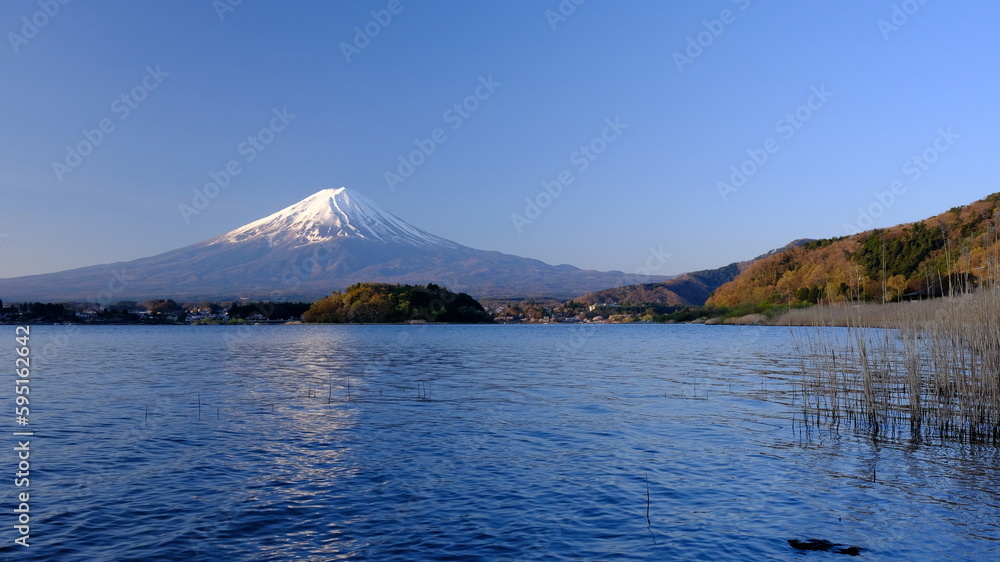 【山梨県】河口湖からの富士山眺望