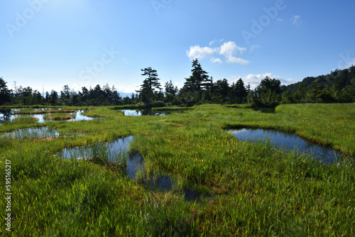 Climbing Mt. Hiuchi in Oze from Miike, Fukushima photo