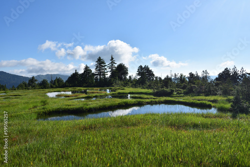 Climbing Mt. Hiuchi in Oze from Miike, Fukushima photo