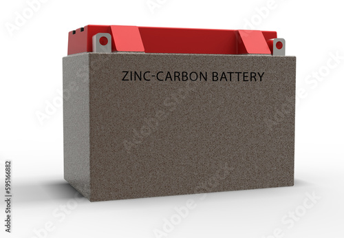 Zinc-carbon Battery A zinc-carbon battery is a primary battery that uses zinc as the negative electrode, and manganese dioxide and carbon as the positive  photo