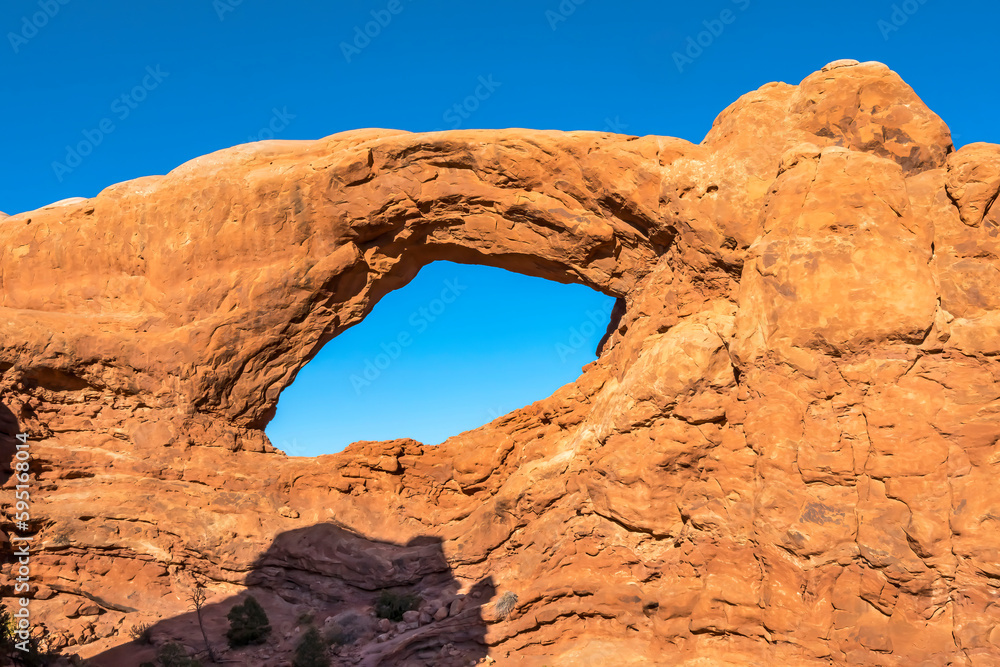 South Window Arch, Windows Section, Arches National Park, Moab, Utah.