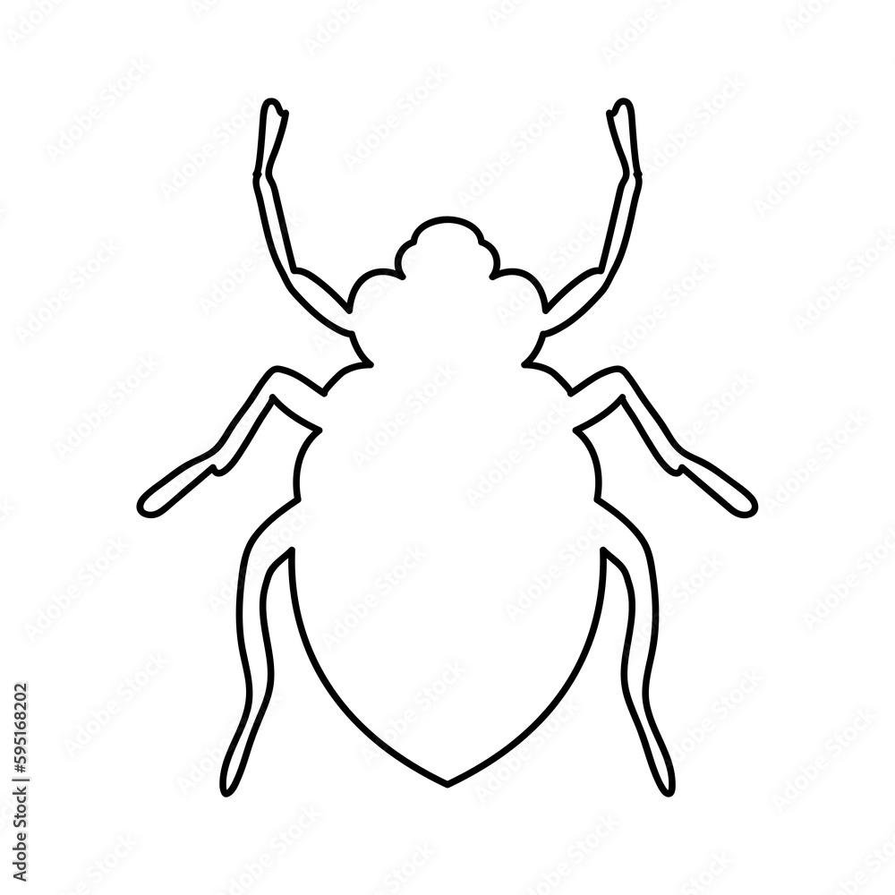 Bug or Insect icon vector illustration on white background.eps Bug or Insect icon vector illustration on white background.eps