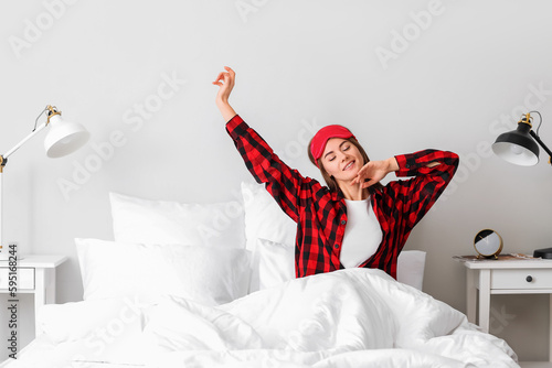 Morning of beautiful young ...