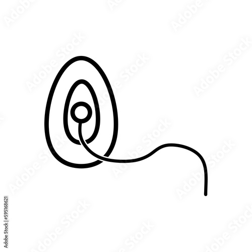Anesthesia mask icon vector symbol on white background..eps