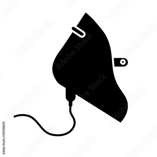 Anesthesia mask icon. Simple illustration of anesthesia mask vector icon on white background..eps