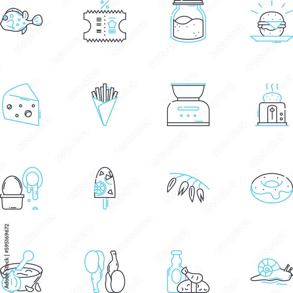 Cookware linear icons set. Skillet, Pan, Pot, Dutch oven, Wok, Roaster, Griddle line vector and concept signs. Saucepan,Steamer,Stockpot outline illustrations Cookware linear icons set. Skillet, Pan, Pot, Dutch oven, Wok, Roaster, Griddle line vector and concept signs. Saucepan,Steamer,Stockpot outline illustrations