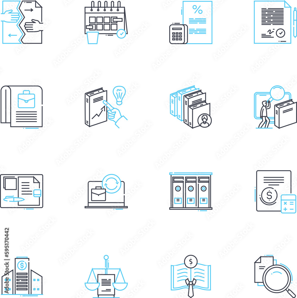 Graphic writing linear icons set. ypography, Design, Layout, Composition, Illustration, Creativity, Narrative line vector and concept signs. Typography, Visuals, Expressive outline illustrations