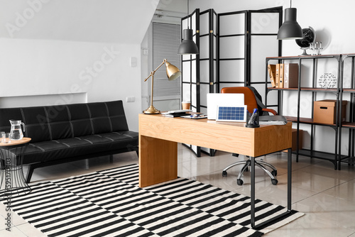 Interior of modern office w...