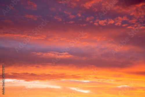 Fototapeta Naklejka Na Ścianę i Meble -  USA, Georgia, Clouds reflecting sunrise.