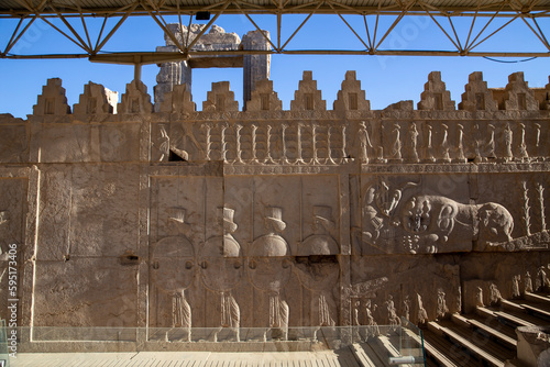 Persian Soldiers Bas-relief on Eastern Stairway of Apadana Palace, Persepolis