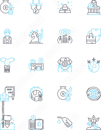 Politics linear icons set. Democracy, Government, Leadership, Accountability, Legislation, Diplomacy, Ideology line vector and concept signs. Constituency,Campaigns,Bureaucracy outline illustrations