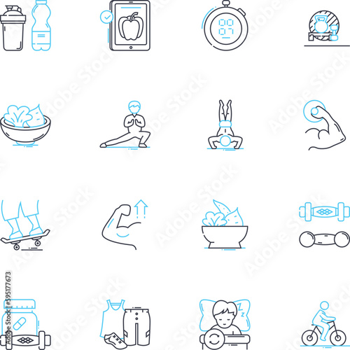 Behavioral therapy linear icons set. Cognition, Anxiety, Phobia, Depression, Self-esteem, Trauma, Obsession line vector and concept signs. Compulsion,Mindfulness,Rationalization outline illustrations