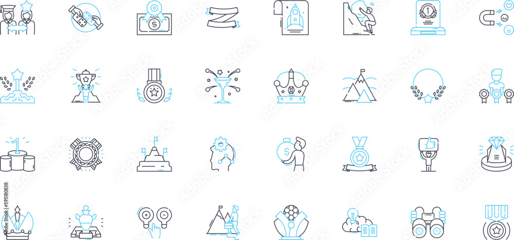 Progress and recognition linear icons set. Growth, Accomplishment, Advancement, Improvement, Achievement, Success, Recognition line vector and concept signs. Milest,Development,Progression outline Progress and recognition linear icons set. Growth, Accomplishment, Advancement, Improvement, Achievement, Success, Recognition line vector and concept signs. Milest,Development,Progression outline