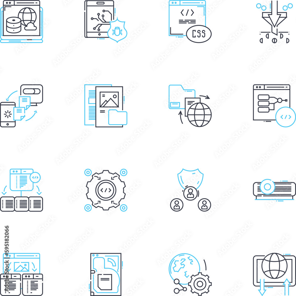 Internet security linear icons set. Firewall, Encryption, Malware, Phishing, Spam, Antivirus, Identity line vector and concept signs. Password,Hackers,Cybercrime outline illustrations Internet security linear icons set. Firewall, Encryption, Malware, Phishing, Spam, Antivirus, Identity line vector and concept signs. Password,Hackers,Cybercrime outline illustrations
