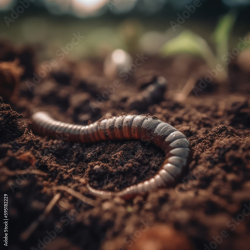 worm in soil © Alex