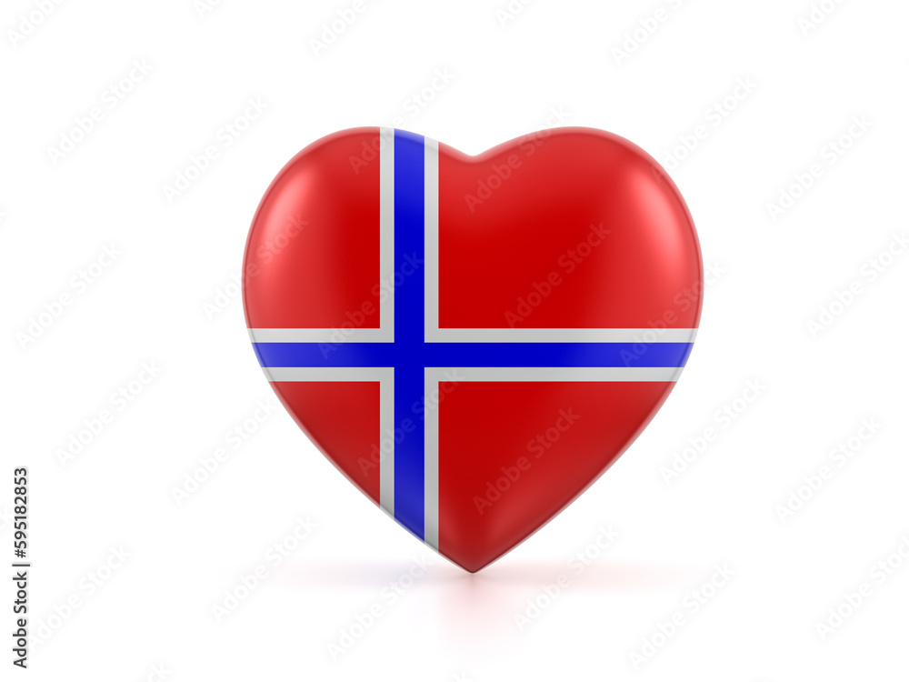 Norway heart flag