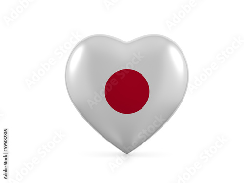 Japan heart flag