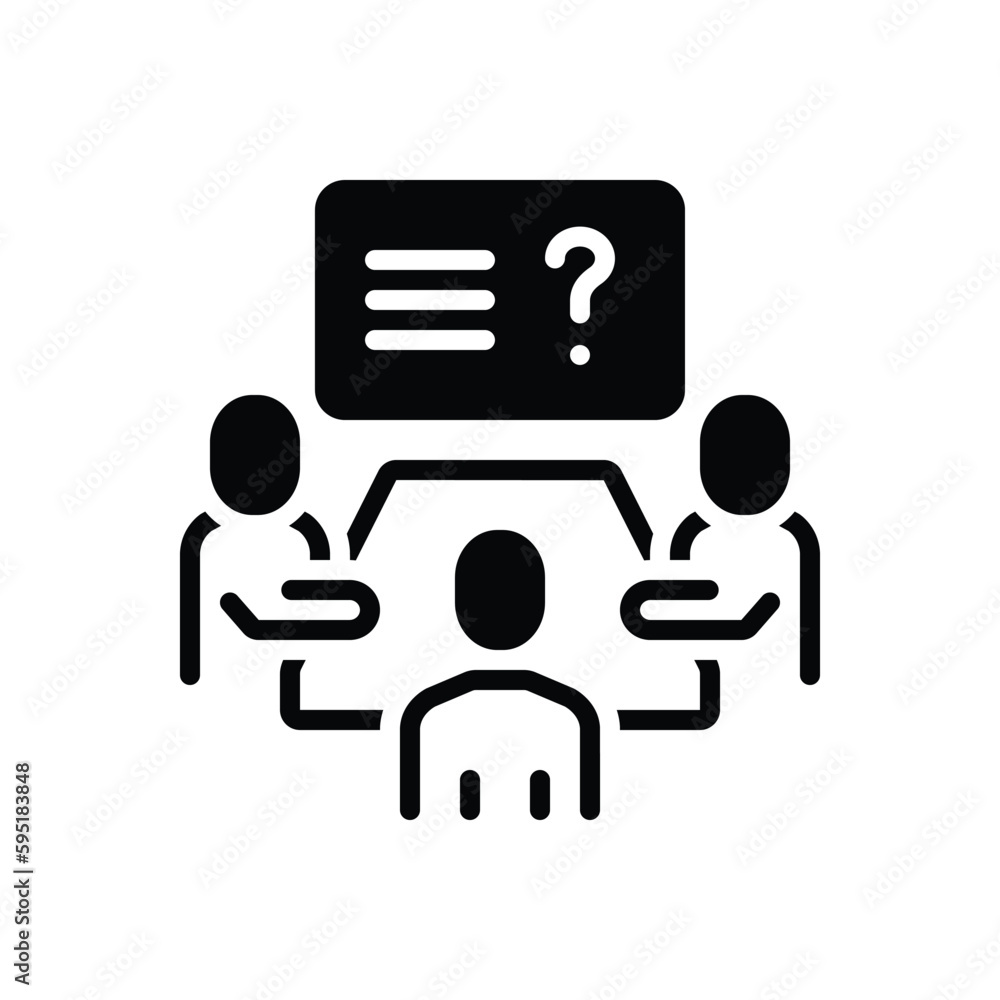 Black solid icon for discussions Black solid icon for discussions
