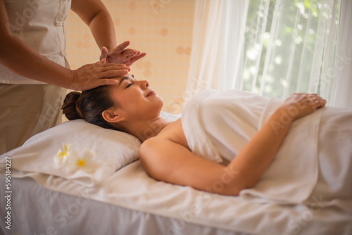 Gentle pressure of the professional masseuse's hands helps to improve circulation and promote overall relaxation.