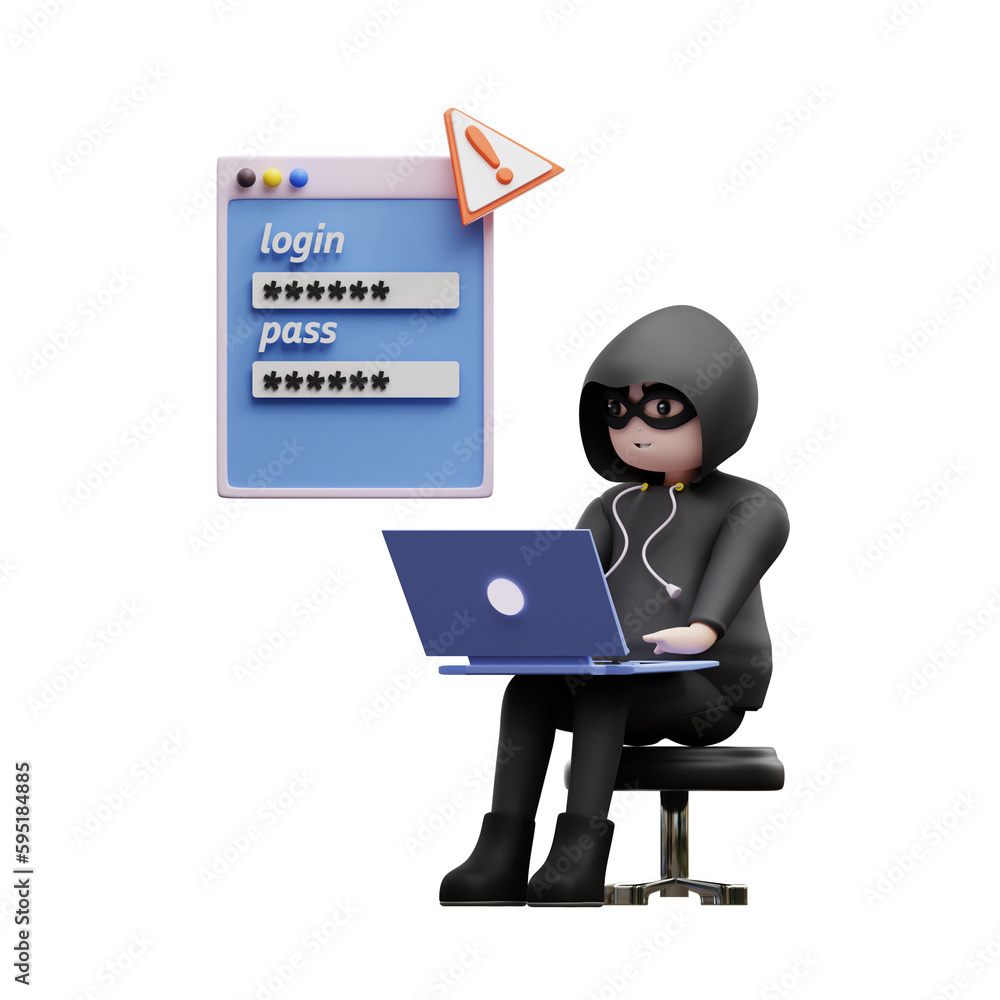 3D Cybercrime hack accounts