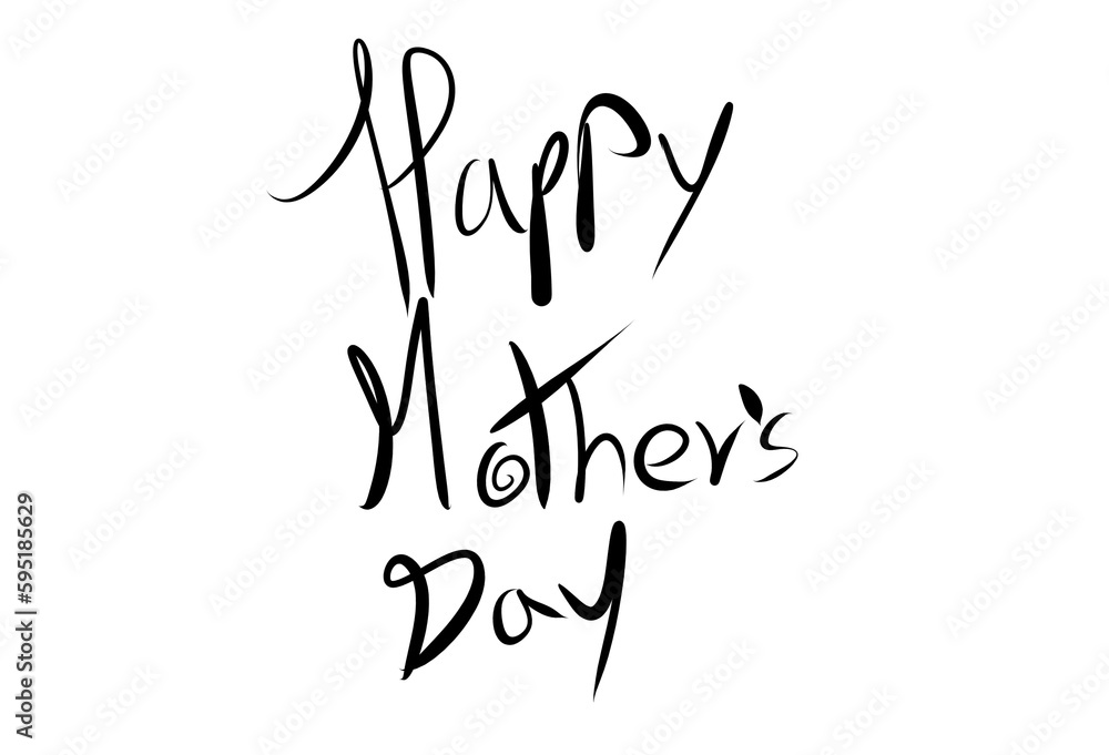happy mother's day text, black happy mother's day text, black