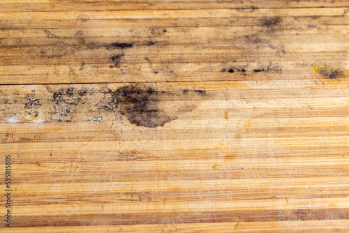 covered with mold and fungus bamboo cutting board