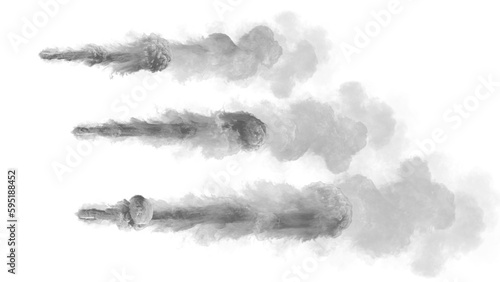 Abstract Smoke set on alpha channel