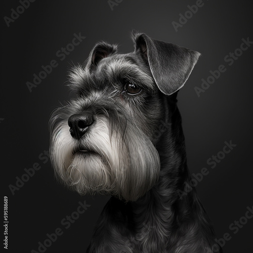 schnauzer dog portrait