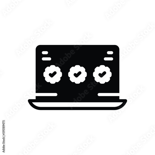 Black solid icon for version 