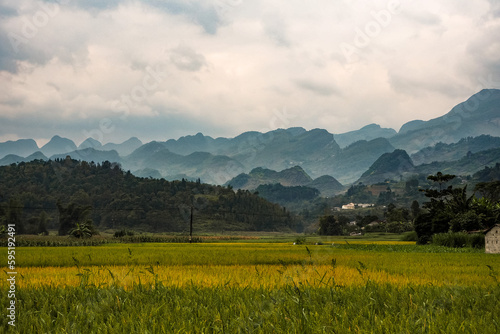 Landscape along Ha Giang loop in North Vietnam