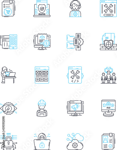 Mobility linear icons set. Transportation, Movement, Transit, Travel, Commuting, Driving, Navigation line vector and concept signs. Mobility,Flow,Walkability outline illustrations