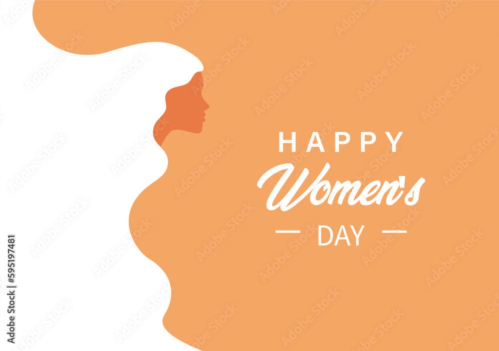 International Women's Day template for advertising, banners, leaflets and flyers. stock illustration