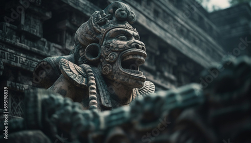 Ancient ruins of Angkor, a spiritual symbol generated by AI