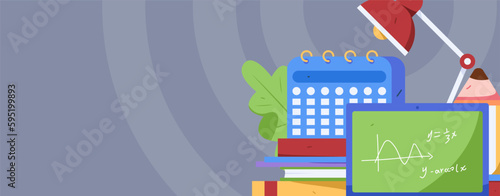 Education learning people flat vector concept hand drawn illustration
