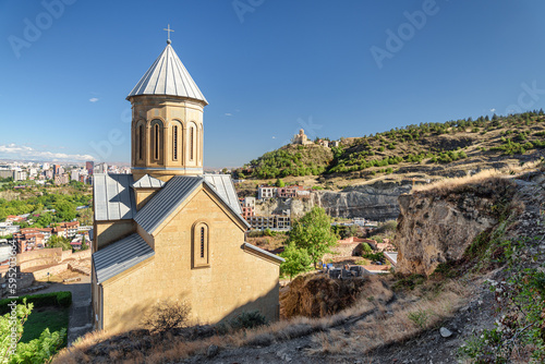 Saint Nicholas Orthodox Church inside Narikala Fortress  Tbilisi