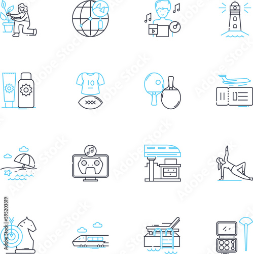 Culture Shock linear icons set. Disorientation, Alienation, Confusion, Frustration, Insecurity, Anxiety, Homesickness line vector and concept signs. Adjustment,Difficulties,Struggle outline
