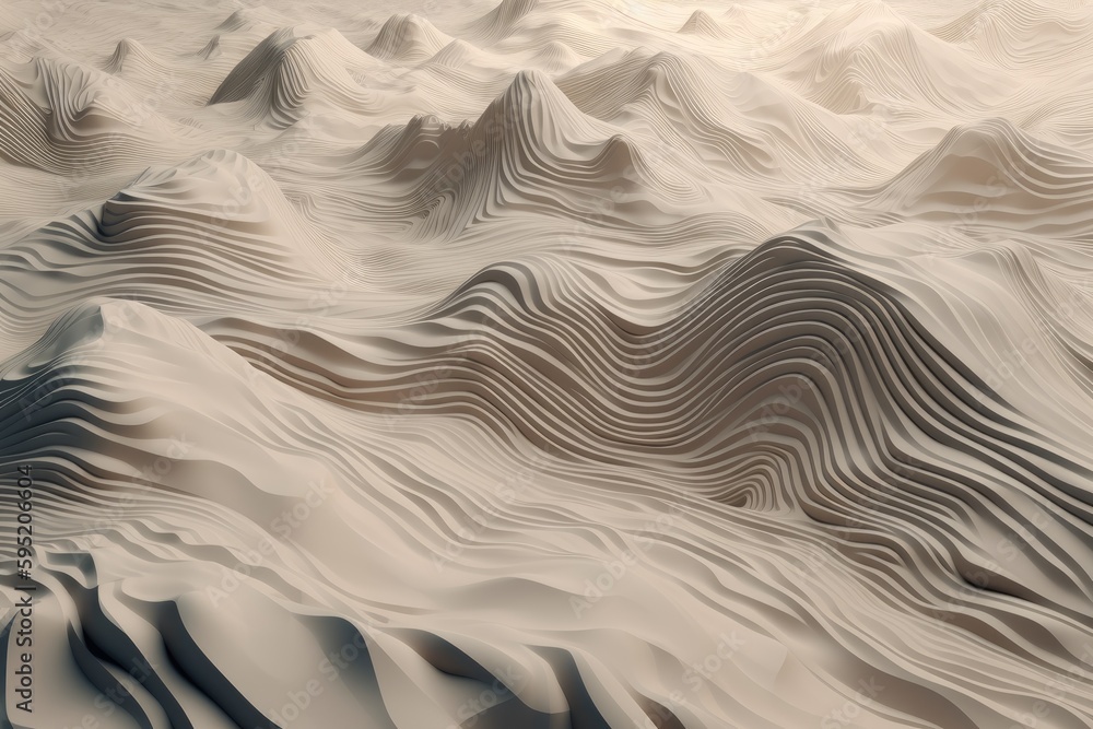 Obraz premium Abstract background with waves. Generative AI.