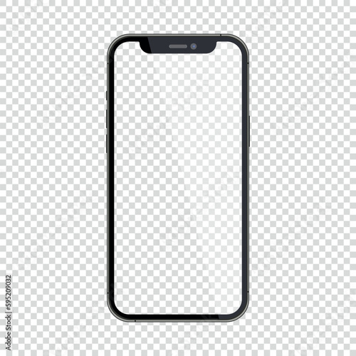 Screen cutout mockup iphone 10, 10s, 11, 11pro, and the latest new iphone 12, 12pro, 12 mini. Mock up screen iphone. Mock-up display for apple phone. Vector, editable mobile phone illustration