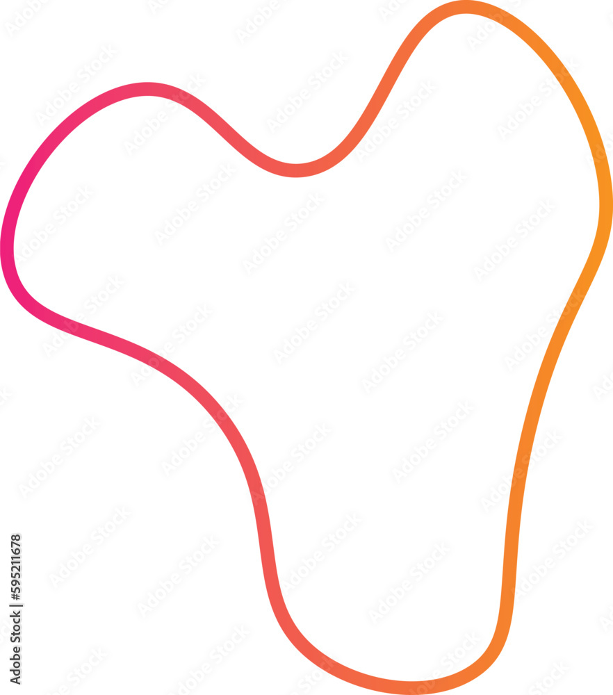 Gradient blob lines shape abstract color with line vector illustration isolated on transparent background. Gradient blob lines shape abstract color with line vector illustration isolated on transparent background.