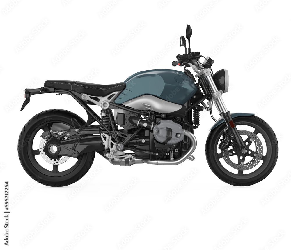 Obraz premium Motorcycle isolated on white background