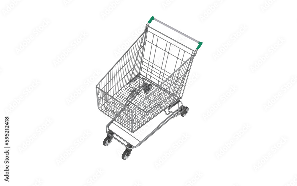 shopping cart isolated on white shopping cart isolated on white
