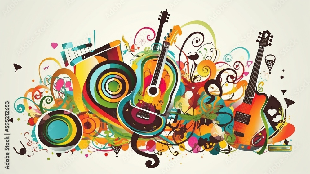 vector art, generative ai, universal of music idea vector art, generative ai, universal of music idea