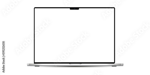 New apple macbook pro editorial illustration apple macbook mockup on white background apple device template.