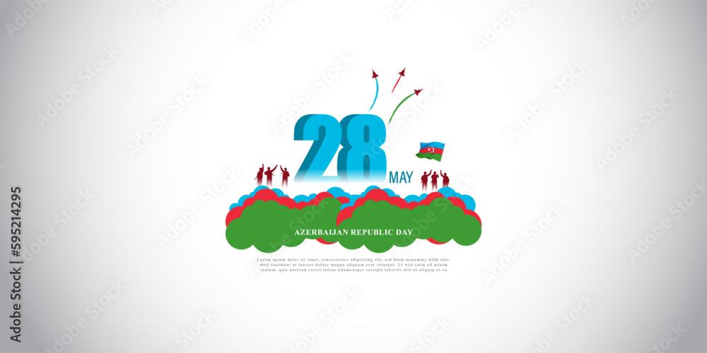 Vector illustration for Happy Azerbaijan Republic day