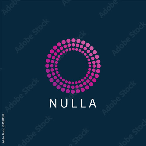 Abstract colorful circle, rings logo design template