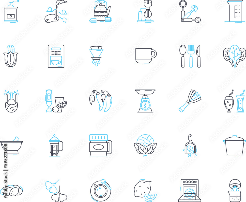 Coffeehouse linear icons set. Aroma, Barista, Brew, Caffeine, Espresso, Roast, Latte line vector and concept signs. Mocha,Cinnamon,Chai outline illustrations Coffeehouse linear icons set. Aroma, Barista, Brew, Caffeine, Espresso, Roast, Latte line vector and concept signs. Mocha,Cinnamon,Chai outline illustrations