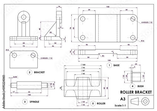 An engineering drawing is a type of technical drawing that is used to convey information about an object. A common use is to specify the geometry necessary for the construction of a component and is c