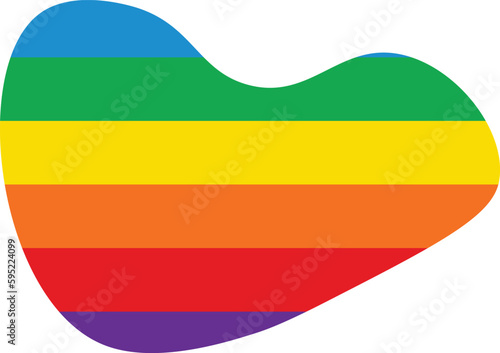 Free Download Colorful Rainbow blob abstract organic shape seamless pattern illustration. Trendy primary colored background with multiple colored Blobs. - GFXLoad