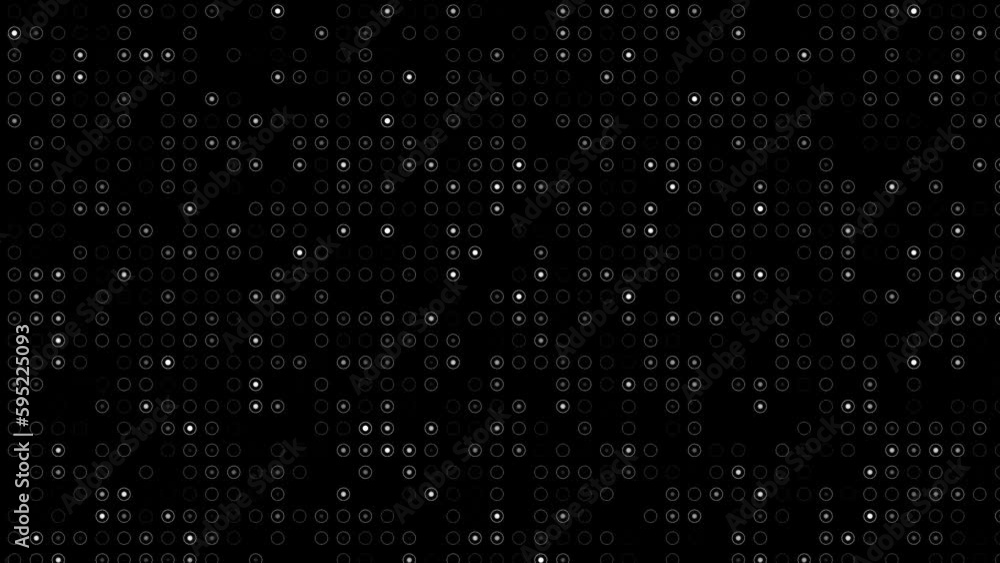 Abstract illuminated white particles with data on a black background stock video - 4K Technology background Abstract illuminated white particles with data on a black background stock video - 4K Technology background