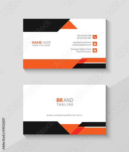 Professional, modern and creative business card template, Corporate name card